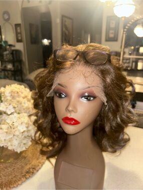 New Soft Kinky Straight Dominican Blowout Lace Frontal Wig